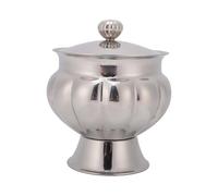 TOPINCN Bol para Terrones de Azúcar de Acero Inoxidable 304, Recipiente Hermético de 400 Ml, Tarro de Almacenamiento de Alimentos Hermético, Recipiente para Azúcar Moreno, Sales p