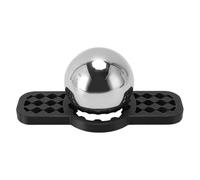TOPINCN Bola de Enfriamiento de café Reutilizable de Acero Inoxidable, Herramienta Portátil para Enfriar café con Soporte Extraíble, Reduce la Acidez y el Amargor, Preserva el Sabor (BLACK)