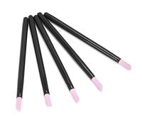 TOPINCN Bolígrafo Profesional para Pulir Uñas con Cabezal de Fregado de Cuarzo, Empujador de Cutículas Ligero de 5 Piezas para Salón