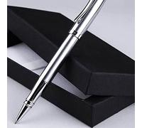 TOPINCN Bolígrafo Roller de Acero Inoxidable de Primera Calidad, Flujo de Tinta Suave, Ideal para Uso en Oficina y Viajes, Bolígrafo de Regalo