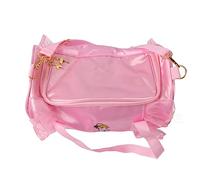TOPINCN Bolsa de Danza para Niñas, Bolsa de Danza de Cuero Sintético con Correa para el Hombro, Bolsa de Gimnasia de Ballet Rosa, Bolsa de Noche de Fin de Semana con Cordón para