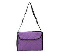 TOPINCN Bolsa Lateral para Silla de Ruedas, Bolsa de Almacenamiento Colgante para Andador, Organizador de Reposabrazos con Múltiples Bolsillos, Algodón Acolchado, Impermeable, para Silla (PURPLE)