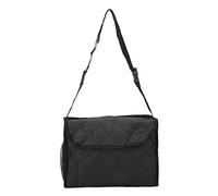 TOPINCN Bolsa Lateral para Silla de Ruedas, Bolsa de Almacenamiento Colgante para Andador, Organizador de Reposabrazos con Múltiples Bolsillos, Algodón Acolchado, Impermeable, para Silla (BLACK)