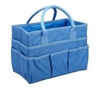 TOPINCN Bolsa Organizadora de Tela Oxford, con 10 Bolsillos y Tecnología Resistente Al Agua, para Suministros de Costura y Almacenamiento de Herramientas de Jardinería (BLUE)