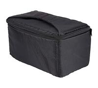 TOPINCN Bolsa Portátil para Lentes de Cámara con Material de Absorción de Vibraciones - Negro - Cremallera Superpuesta de 170G para Propietarios de Lentes Gran Angular DSLR