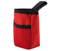 TOPINCN Bolsa Portátil para Refrigerios para Mascotas, Bolsa de Cintura de Entrenamiento Transpirable para Obediencia, Correr con Diseño de Tela de Rejilla (Rojo)