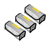 TOPINCN Bolsa Segura para Protección de Batería Lipo, 3 uds., Ignífuga para Taller, Protección contra Altas Temperaturas