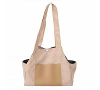 TOPINCN Bolsa Transportadora para Mascotas Bolsa Plegable para Perros Transportín para Cachorros Transportín para Mascotas Pequeño para Gatos Perros con Diseño Ventilado Tela de Lino