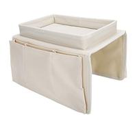 TOPINCN Bolsillos para Sofá, 4 Reposabrazos de Tela Oxford, Organizador con Mando a Distancia para TV, Herramienta Impermeable para Organizar el Hogar (Beige)
