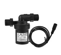 TOPINCN Bomba Agua Solar Alta Temperatura Dc 12V 10W Calentador Agua Sin Escobillas Bomba Circulación Caliente Sumergible Bajo Ruido 1/2 Rosca