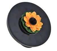 TOPINCN Bomba de Agua de Fuente con Energía Solar, Diseño Compacto para Baño de Pájaros, Decoración Al Aire Libre, Jardín de 6,3 Pulgadas (loto 1)
