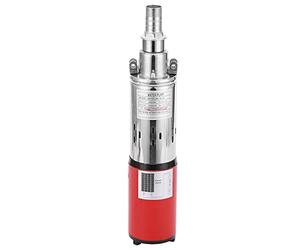 TOPINCN Bomba de Agua Solar Eléctrica Bomba Sumergible de Tornillo de Acero Inoxidable 50m DC24V para Riego Agrícola