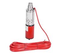 TOPINCN Bomba de Agua Sumergible Solar, Tornillo Rojo de Alta Elevación para Riego Agrícola y Barco de Pesca con Carcasa de Acero Inoxidable, CC 12 V para Estanque de Peces, Fácil de Instalar