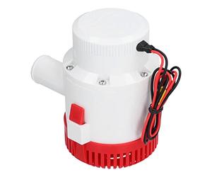 TOPINCN Bomba de Sentina Sumergible Eléctrica con Características Antichoque y Anticorrosión para Drenaje en Embarcaciones (DC24V 3700GPH)