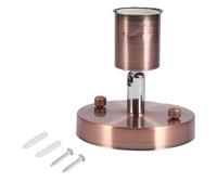 TOPINCN Bombilla, E27 Luz de Techo Vintage Moderna Lámpara montada en la Pared Portalámparas Zócalo Giratorio 180 °(Bronce)