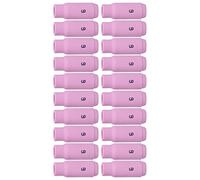 TOPINCN Boquilla de Alúmina Tig, Taza de Cerámica, Disipación de Calor Rápida y Duradera para Antorchas de Soldadura Refrigeradas por Aire Serie WP17 26, 20 Piezas