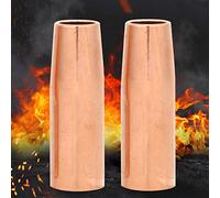 TOPINCN Boquilla de Pistola de Soldadura MIG Cobre Rojo Duradero 21-50 1/2 Pulgadas para Soldadura Tweco de 100 L para Mecanizado de Precisión