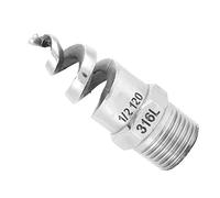 TOPINCN Boquilla en Espiral de Acero Inoxidable, Pulverizador Antiobstrucción Compacto para Riego de Jardines (G1/2 DN15)