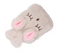 TOPINCN Botella de Agua Caliente Portátil con Linda Cubierta para Calambres y Artritis, para Manos Relajantes, Pies - PVC/White (Beige)