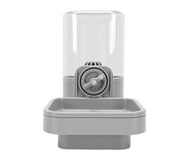 TOPINCN Botella de Agua Colgante para Gatos, Dispensador de Agua para Mascotas Montado en Jaula de 750 Ml con Hebilla Giratoria y Acolchado Suave para Mascotas Pequeñas como Erizos, (750ml Gris)