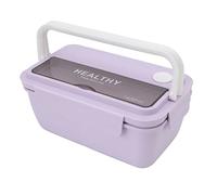 TOPINCN Box a Prueba de Fugas, Contenedor de Alimentos con Divisores, Apto para Microondas para Ensaladas, Frutas, Sándwiches, Oficina para Estudiantes (PURPLE)