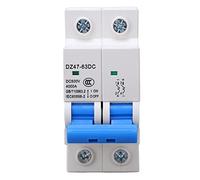 TOPINCN Breaker Círico en Miniatura DC de Alto rendimiento: 2p 500V con una Conexión Eficiente, Adecuada para Energía Solar, Sistemas de Energía Fotovoltaica Sostenible y Segura (32A)