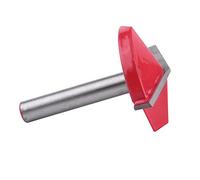 TOPINCN Broca Enrutadora de Acero de Tungsteno, Herramienta de Corte con Ranura en V para Proyectos de Carpintería, Eje de 6mm, Profesional y Aficionado, 1 ud. (6*32mm*150°)