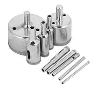 TOPINCN - Brocas Para Taladro De Sierra Perforadora Con Revestimiento De Diamante Para Azulejos, Cerámica, Vidrio, Porcelana, Mármol, 3~50 Mm, 10 Unidades