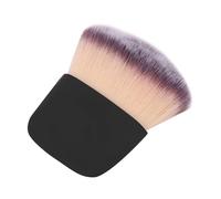 TOPINCN Brocha de Maquillaje Profesional de Alta Elasticidad Fácil de Limpiar, Brocha de Pelo Corto para Maquillaje Base, Plateada (BLACK)