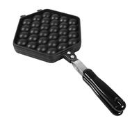 TOPINCN Bubble Waffle Bandeja para Gofres de Huevo de Aleación de Aluminio Fácil de Limpiar para el Hogar, Fiesta, Cafetería, Tienda de té