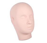 TOPINCN Cabeza de maniquí de Práctica de Extensiones de Pestañas, Modelo de Entrenamiento de Maquillaje Duradero y Realista para Técnicas de Pintura Facial y Masaje Facial