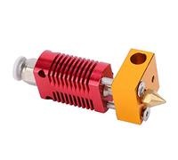 TOPINCN Cabezal de Extrusión de Extremo Caliente Totalmente Metálico para Impresora 3D Ender 3/3S/V2, Boquilla Duradera de 0,4 Mm, Fácil de Instalar para Entusiastas del Bricolaje, Aluminio + Latón