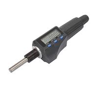TOPINCN Cabezal de Micrómetro Digital Cabezal de Micrómetro Electrónico de Alta Precisión para Medición Profesional 0-25 Mm para Taller de Ingeniería
