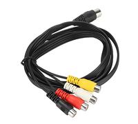TOPINCN Cable de Conversión DIN de 5 Pines a, Adaptador Profesional de Equipo de Sonido Vintage para Reproductor de CD, VCR, DVD, Phono, 4,9 Pies