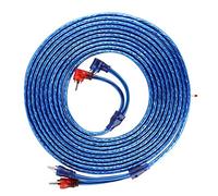 TOPINCN Cable de Interconexión Azul de Alta Pureza de 5 Metros | Calidad de Sonido sin Pérdidas para Entusiastas de los Sistemas de Audio para Automóviles