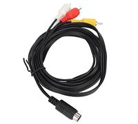TOPINCN Cable de y Vídeo Mini DIN de 9 Pines a 3 Macho para Transmisión de Señal de Alta Definición, 5,9 Pies, Ideal para Reproductores de DVD y Monitores