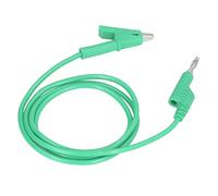 TOPINCN Cables de Prueba con Pinza de Cocodrilo Flexibles con Cubierta de Silicona Suave para Pruebas Eléctricas y Pruebas de Voltaje en el Hogar 1 Unidad (GREEN)