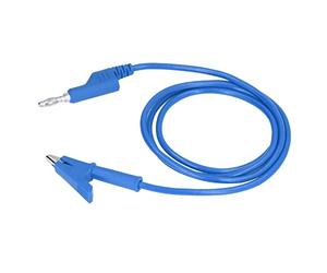 TOPINCN Cables de Prueba con Pinza de Cocodrilo Flexibles con Cubierta de Silicona Suave para Pruebas Eléctricas y Pruebas de Voltaje en el Hogar 1 Unidad (BLUE)