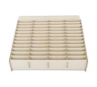 TOPINCN Caja de Almacenamiento de Madera para Teléfono Móvil, Organizador Duradero de 48 Celdas para Oficina/sala de Estar, Material de Madera Ecológico