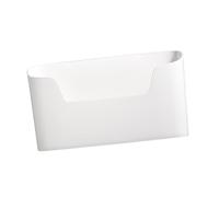 TOPINCN Caja de Almacenamiento de Plástico Montada en la Pared, Práctico Organizador para Baño, Cocina, Ahorro de Espacio Debajo del Fregadero para Casas, Apartamentos, Blanco, 10,1x2,6x5,9 Pulgadas