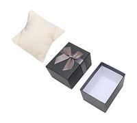 TOPINCN Caja de Almacenamiento de Relojes de Lujo, Caja de Reloj con Pajarita, Antiarañazos para Cumpleaños y Navidad (Black)