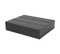 TOPINCN Caja de Aluminio para Bricolaje, Caja Negra Mate para Proyectos Electrónicos, Disipación de Calor, Unión PCB, Protección Antitruenos, Bricolaje, 2x7x8,7", 1,25-1,5 Mm, 2 Carcasas, 2