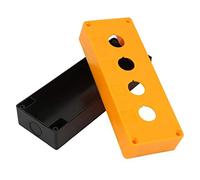 TOPINCN Caja de Control de Interruptor de Botón Resistente a la Intemperie de 22 Mm, Material ABS Ignífugo, Ideal para Indicación de Señal y Montaje en Pared, Disponible en Amarillo/blanco (YELLOW)