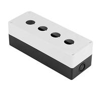 TOPINCN Caja de Control de Interruptor de Botón Resistente a la Intemperie de 22 Mm, Material ABS Ignífugo, Ideal para Indicación de Señal y Montaje en Pared, Disponible en Amarillo/blanco (WHITE)