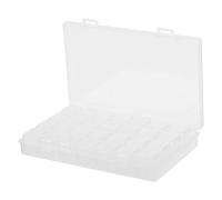 TOPINCN Caja de Pintura de Diamantes de 28 Rejillas, Elegante Organizador de Cuentas, Almacenamiento para Proyectos de Manualidades DIY, Material PP Duradero 17,5x10,5x2,5 Cm