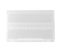 TOPINCN Caja de Plástico Duradero para Portabrocas de Uñas, Organizador de Almacenamiento con 14 Agujeros, Color Rosa Transparente, Adecuado para Uso Doméstico Profesional (Transparente)