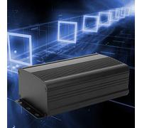 TOPINCN Caja de Proyecto de Aluminio, Carcasa Compacta Negra Mate para Bricolaje Electrónico, Controlador de Placa de Circuito, 55x95x150mm