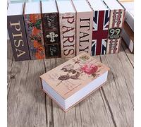 TOPINCN Caja Fuerte para Libros, Diccionario Seguro, Colores Vibrantes, Tamaño Adecuado, Fácil de Usar, Metal Fuerte para Oficina (Tipo de Diario Rosa)