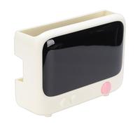 TOPINCN Caja Organizadora de Enrutador, Gestión de Cables Montada en la Pared con Orificios de Ventilación para Módem Enrutador WiFi y Cables de Alimentación, Estante de Almacenamiento (Leche Blanca)