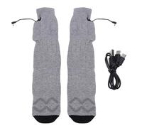 TOPINCN Calcetines Calefactables Eléctricos para Hombres y Mujeres, Calcetines Térmicos Recargables de Invierno Cálidos con 4 Niveles de Calefacción 35-60 C para Esquiar, Caminar,